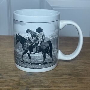 Paul Stanton DESIGNATED DRIVER Drunk Cowboy Dog Horse Coffee Mug Polar Graphics